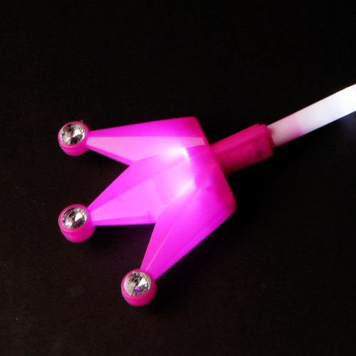 LED 왕관 큐티봉(핑크)