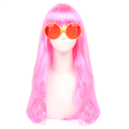 긴생머리가발 [핑크]