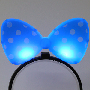 LED점등 리본머리띠 (블루)
