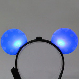 LED점등 미키머리띠 (블루)