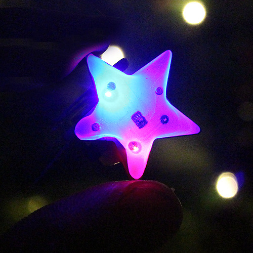 LED 플래시라이트 뱃지 (별)