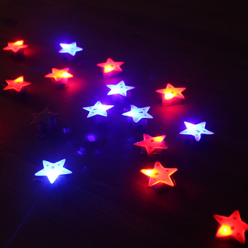 LED 플래시라이트 뱃지 (별) 25개한팩