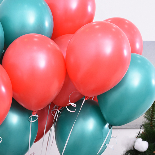 헬륨풍선(30개)크리스마스 레드&amp;그린