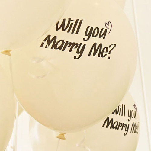 헬륨풍선(100개)Will you Marry Me?